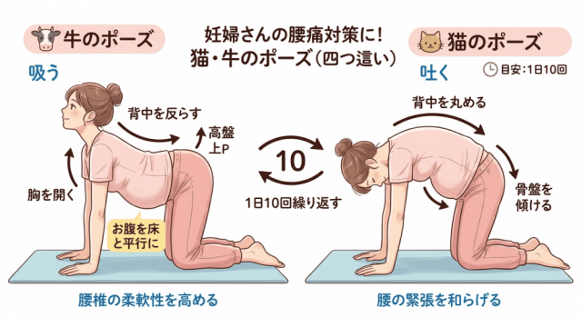 妊婦の腰痛のセルフケア